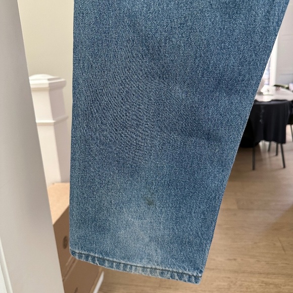 Men's CARHARTT B17-STW Relaxed Fit Stonewashed Denim Dungaree - 38 W x 34 L - Picture 12 of 13